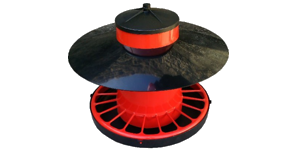 Comedouro plastico Top 16/18kg c/prot. Chuva