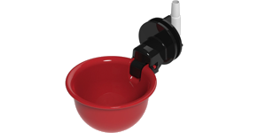 Bebedouro Auto. Aves Basculante B70 Porca + Curva